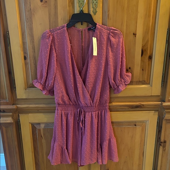 Francesca's Collections Tops - Women's Pink Wrap Romper